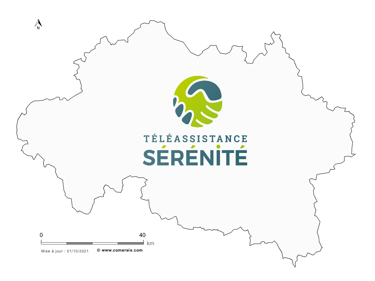 map téléassistance Allier (03)