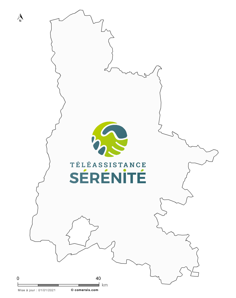 map téléassistance Drôme (26)