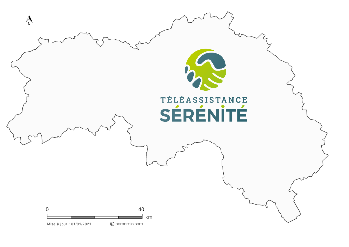 map téléassistance Orne (61)