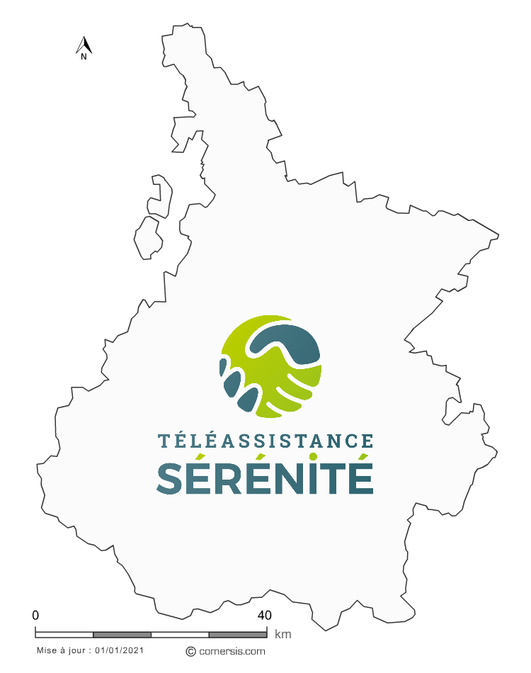 map téléassistance Hautes-Pyrénées (65)