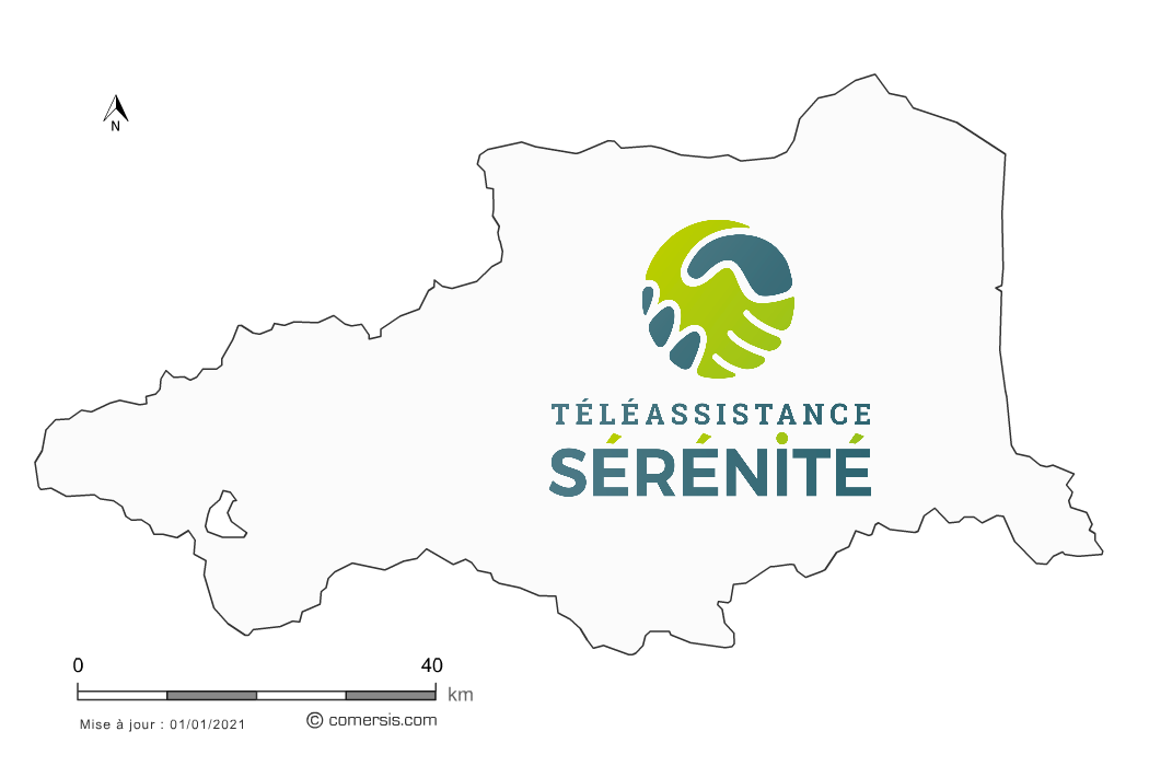 map téléassistance Pyrénées-Orientales (66)