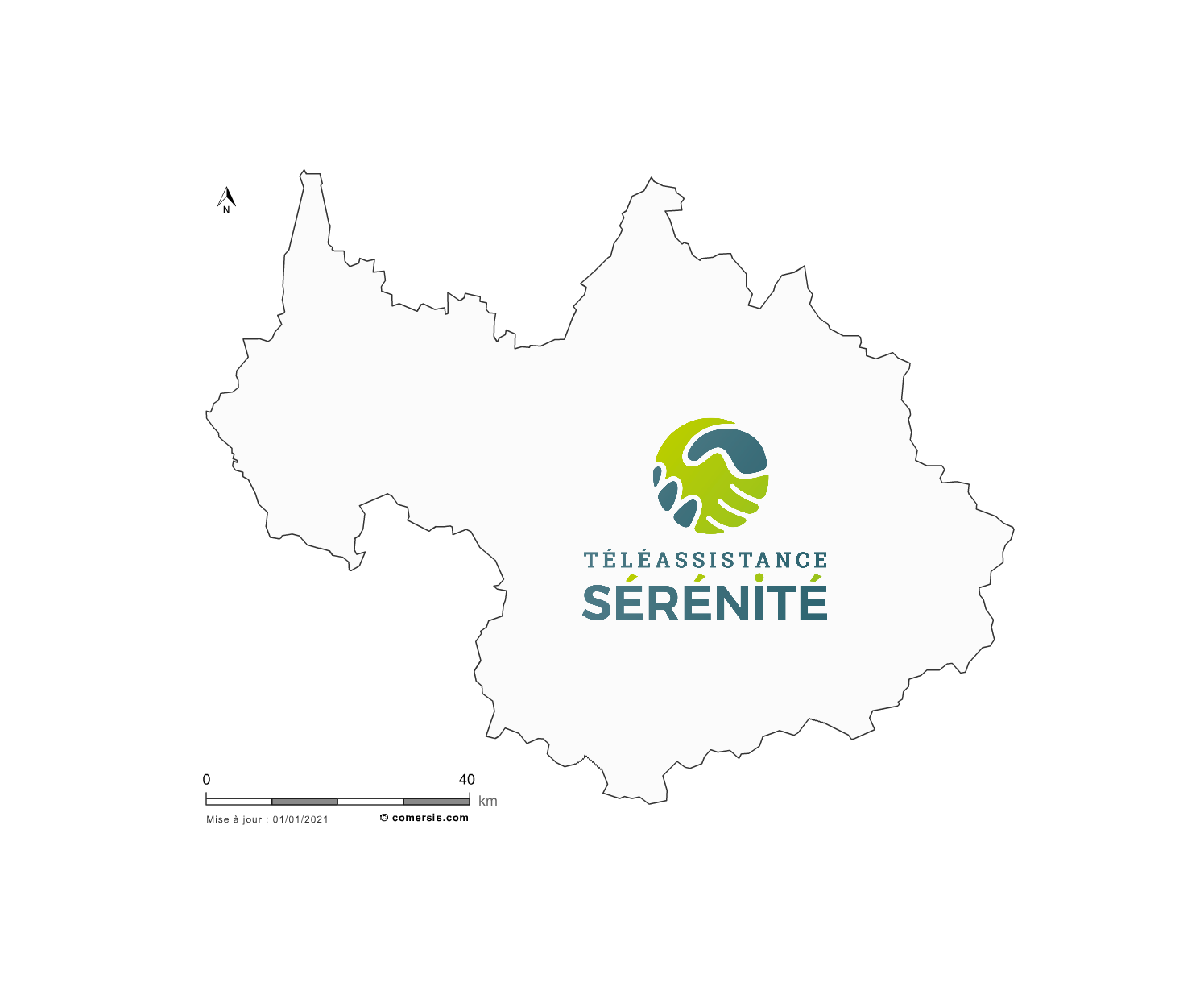 map téléassistance Savoie (73)