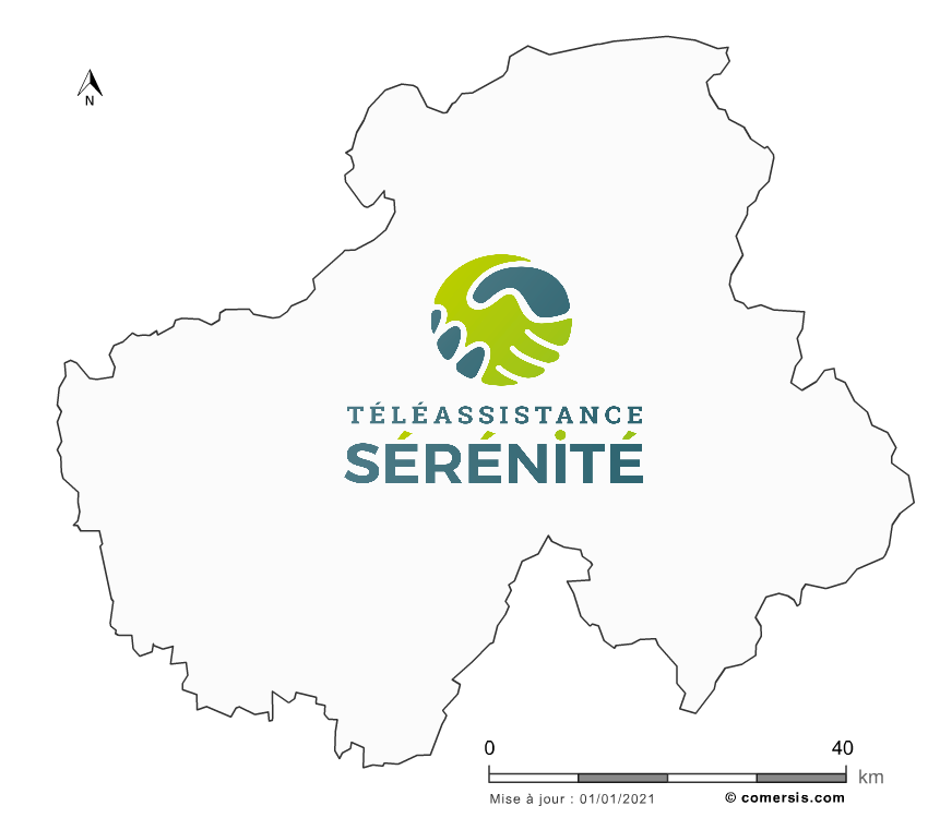 map téléassistance Haute-Savoie (74)