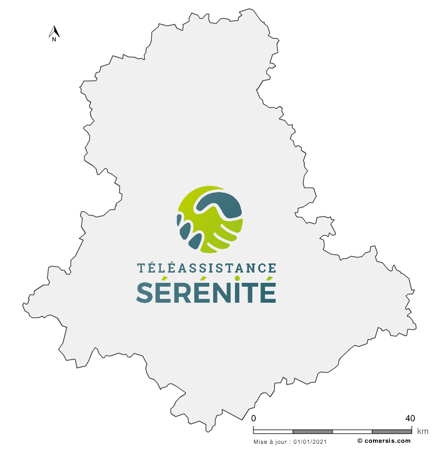 map téléassistance Haute-Vienne (87)