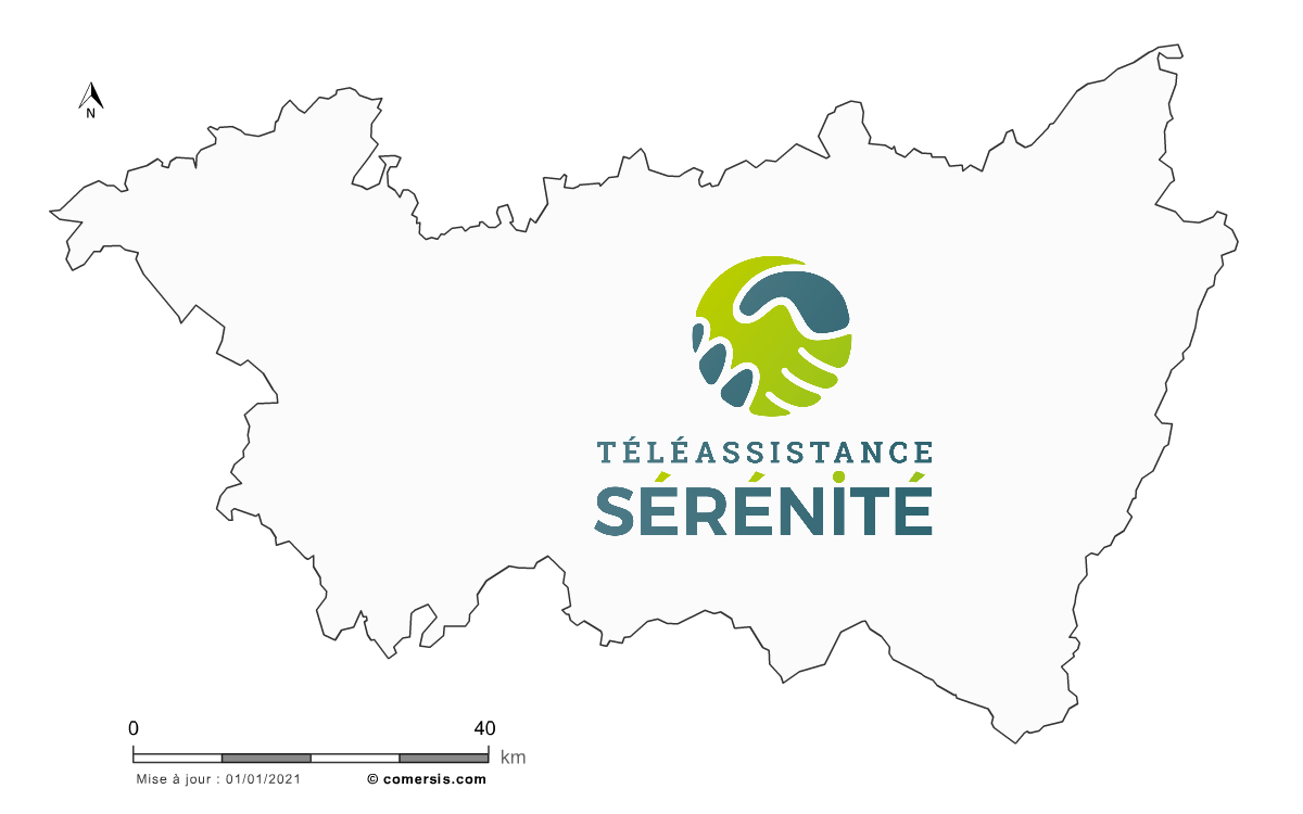 map téléassistance Vosges (88)