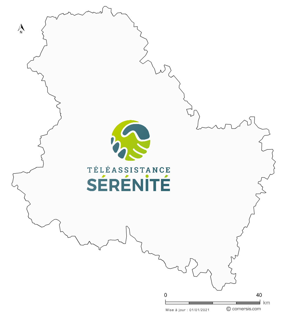 map téléassistance Yonne (89)
