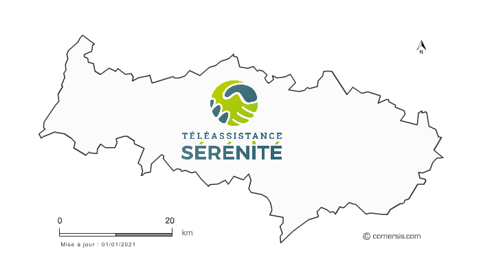 map téléassistance Val-d'Oise (95)